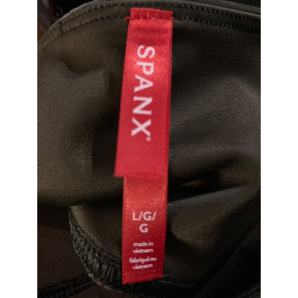 Spanx Velour Velvet Skinny Ankle High Rise Pants Dark Palm Women Size Large New - Picture 5 of 5